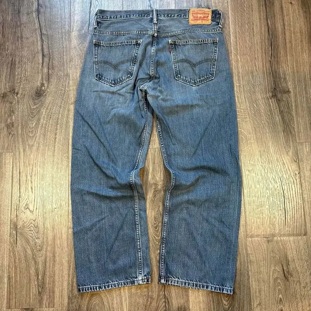 Levi's 569 Loose Straight Jeans Size 34x30 Medium Wash Y2K Denim